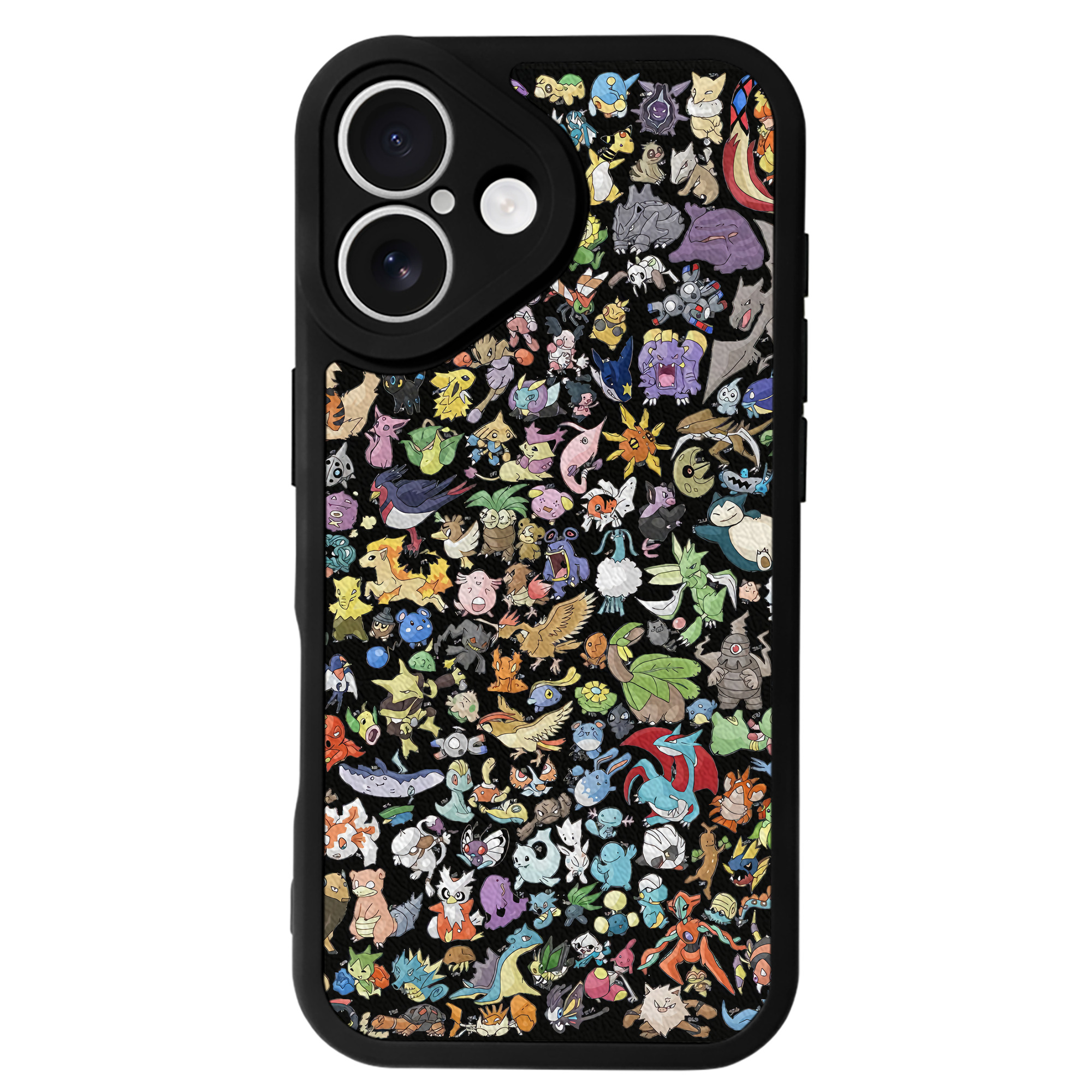 （画像用） ポケットモンスター Pokémon 【iPhone 16シリーズ対応】シリコンスマホケース（レザー調） 材質：シリコン